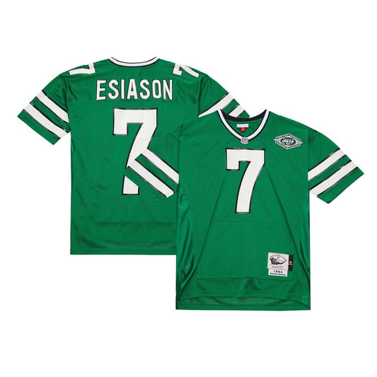 Boomer Esiason New York Jets Mitchell & Ness Kelly Green 1993 Authentic Throwback Retired Player Pocket Jersey