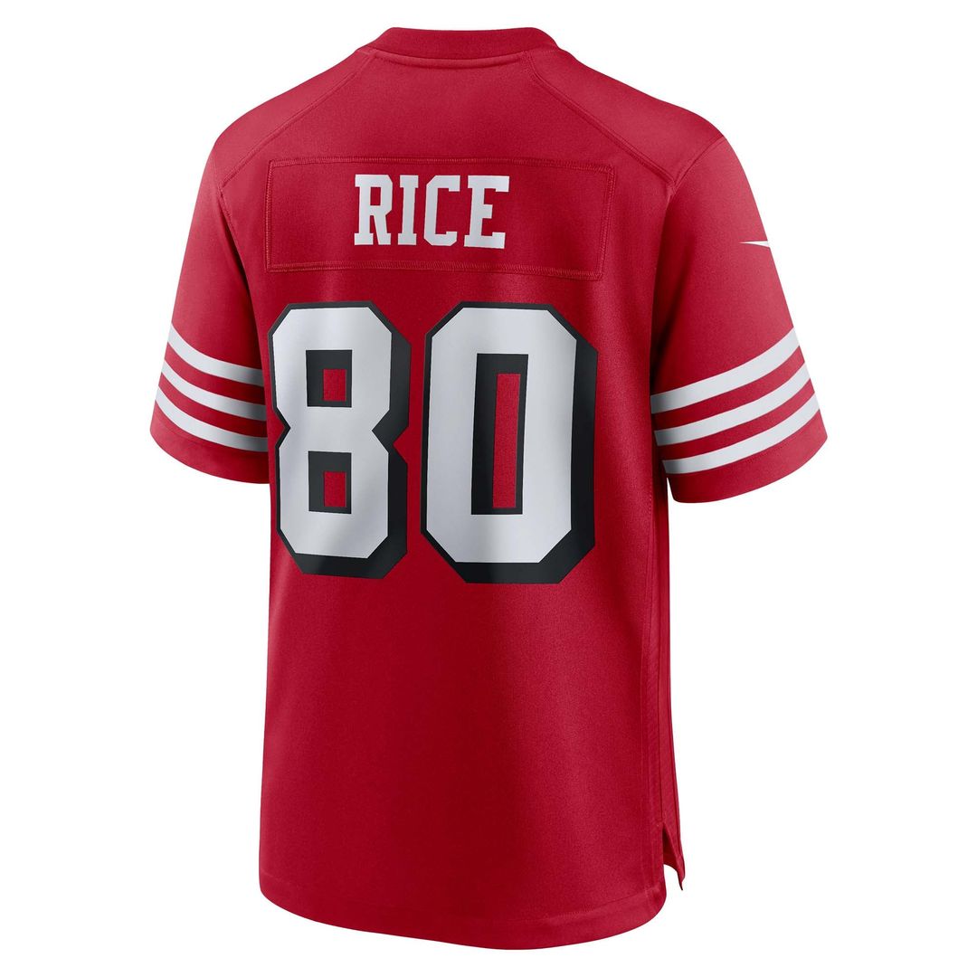 Jerry Rice San Francisco 49ers Nike Scarlet Retired Player Alternate Game Jersey
