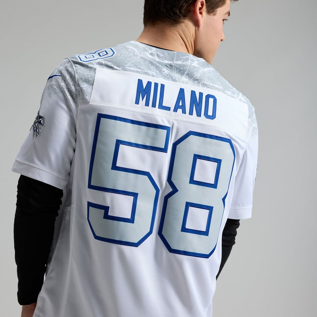 Matt Milano Buffalo Bills Nike White Rivalries Collection Stitched Limited Jersey