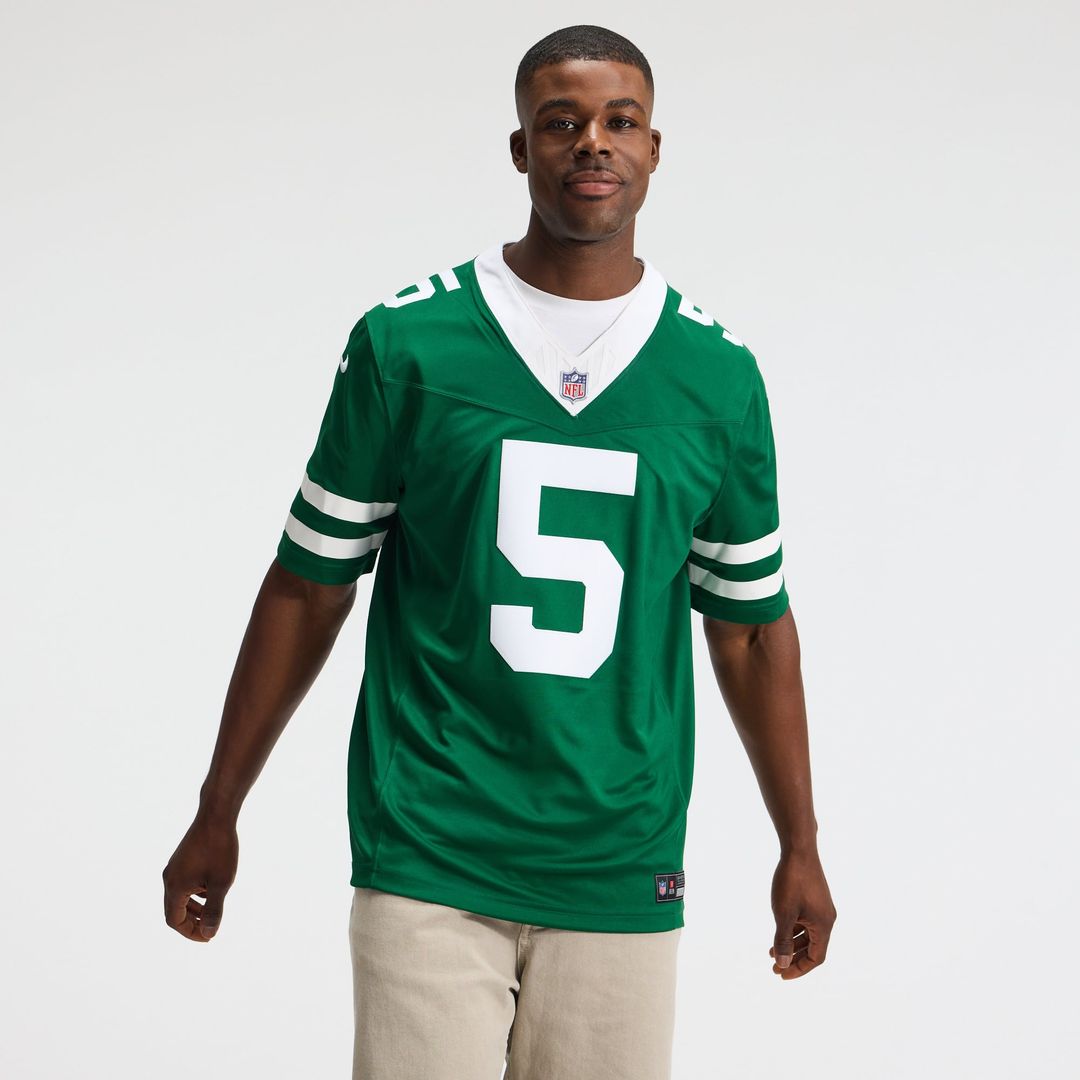 Garrett Wilson New York Jets Nike Legacy Green Team Vapor F.U.S.E. Stitched Limited Jersey