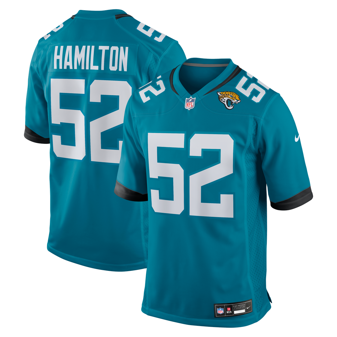 DaVon Hamilton Jacksonville Jaguars Nike Black Game Jersey
