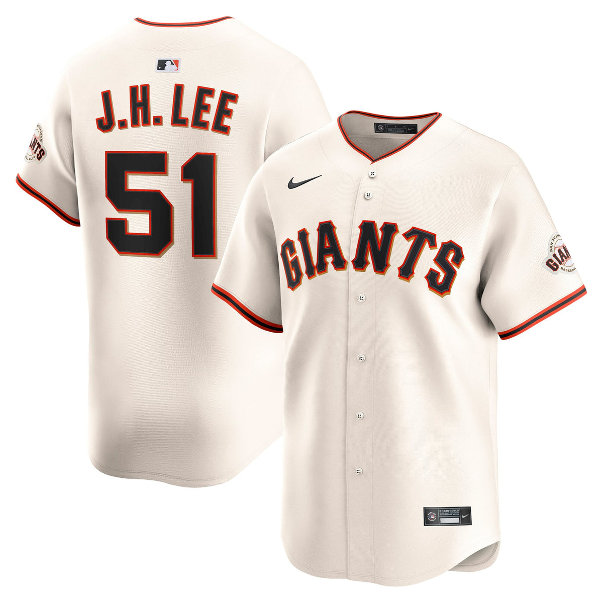 San Francisco Giants Jung Hoo Lee Nike Black Alternate Limited Player Jersey