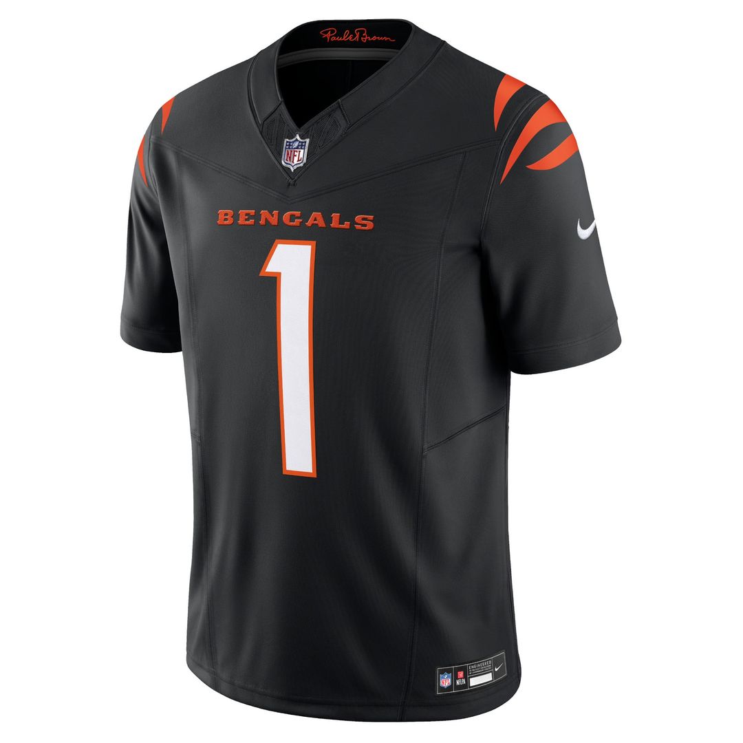 Ja'Marr Chase Cincinnati Bengals Nike Black Vapor F.U.S.E. Limited Jersey