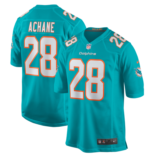 De’Von Achane Miami Dolphins Nike Aqua Player Game Jersey