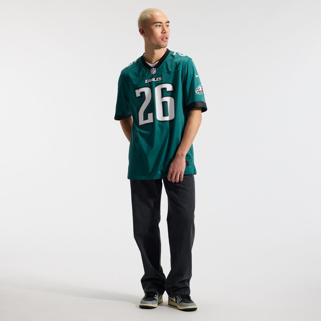 Saquon Barkley Philadelphia Eagles Nike White Game Jersey