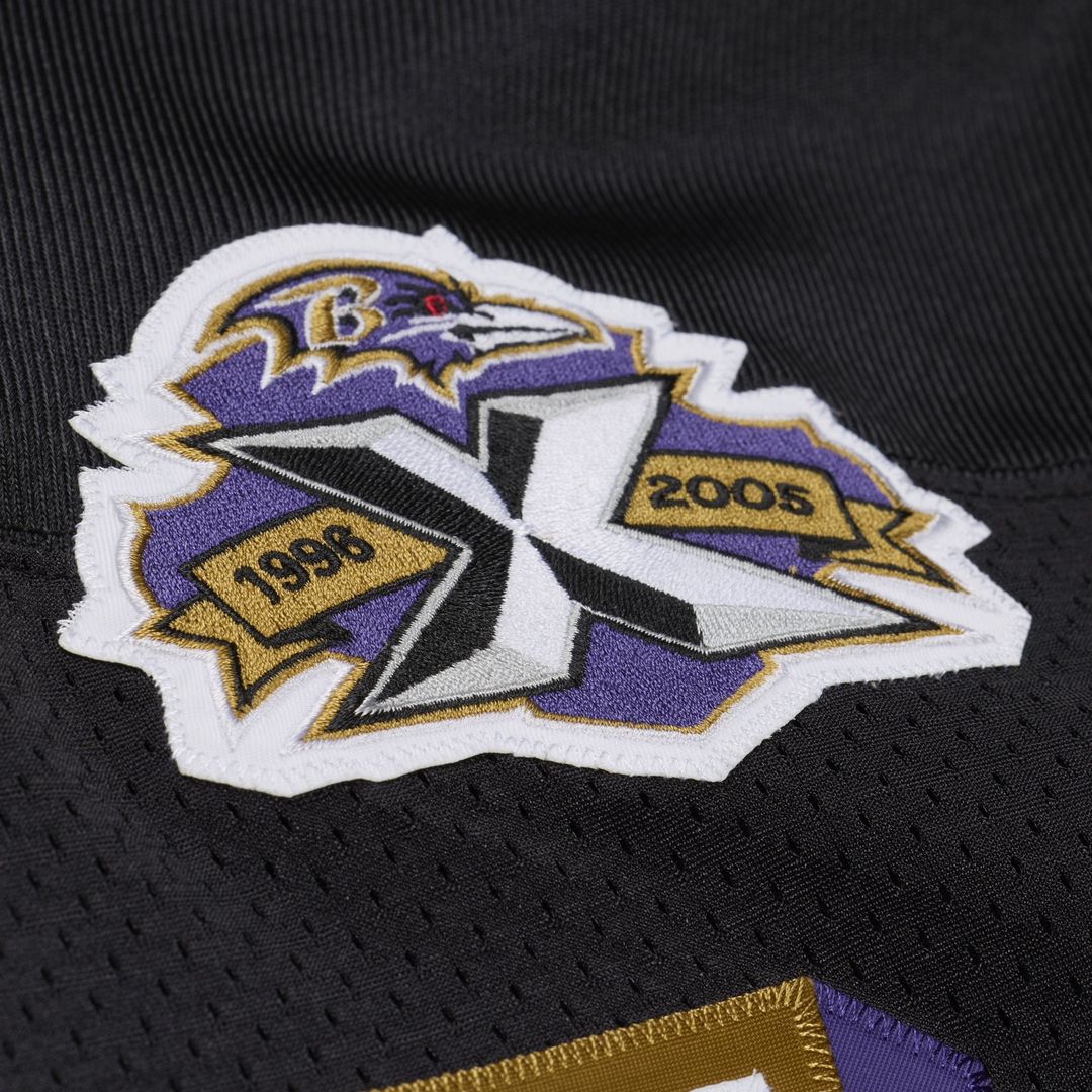 Deion Sanders Baltimore Ravens Mitchell & Ness Black 2005 Authentic Throwback Jersey