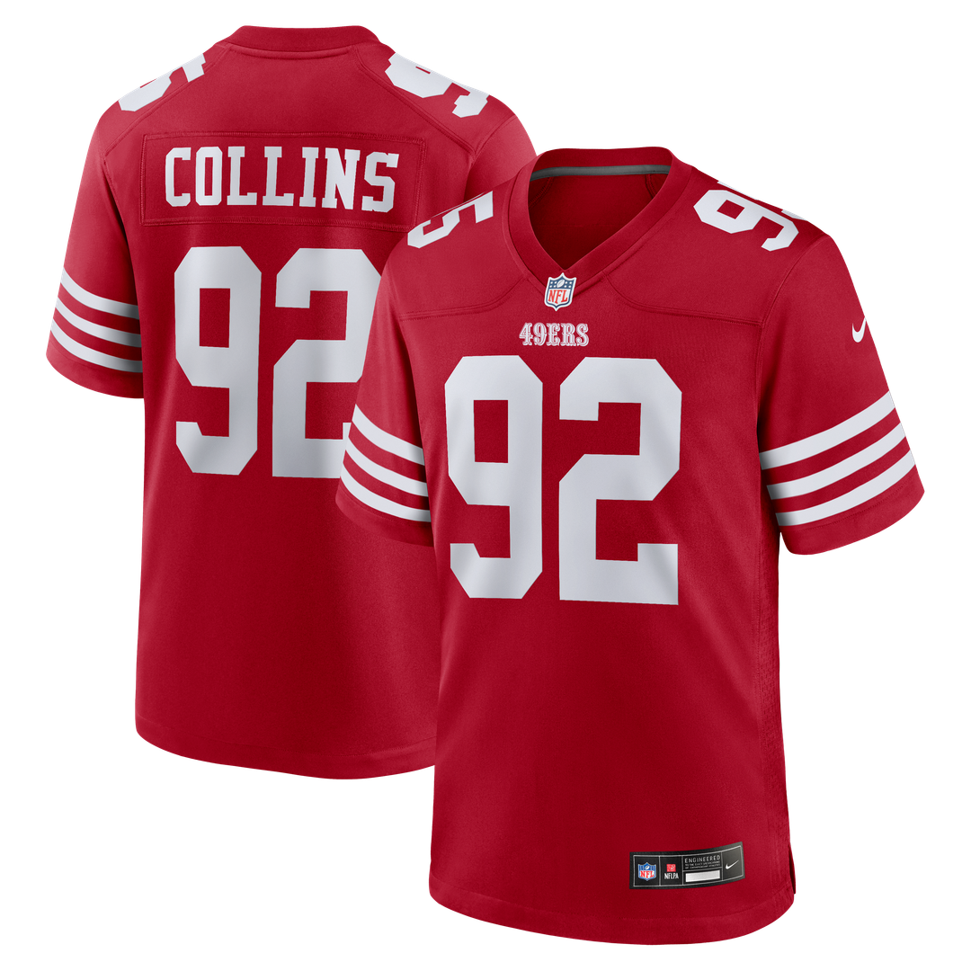 Alfred Collins San Francisco 49ers Nike Scarlet Team Game Jersey