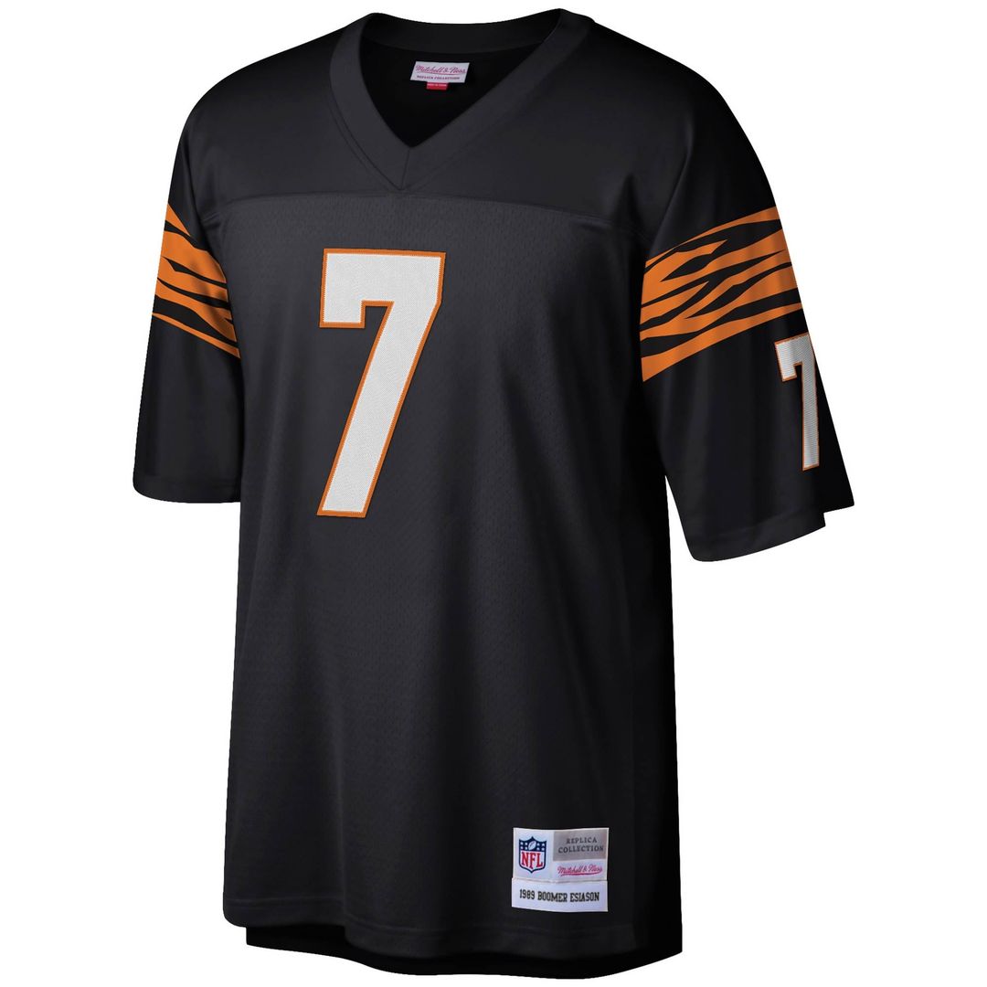 Boomer Esiason Cincinnati Bengals Mitchell & Ness Black Legacy Replica Jersey