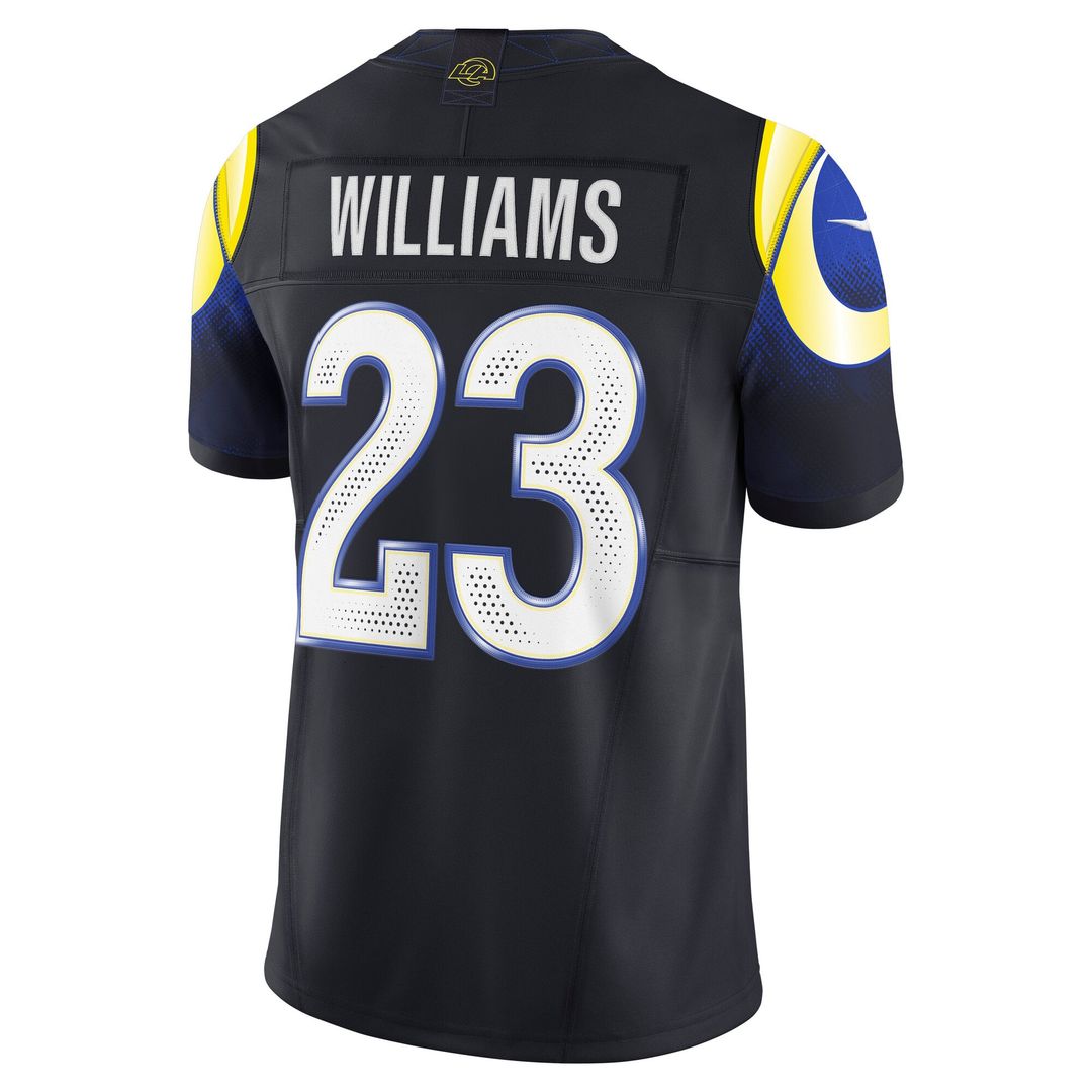 Kyren Williams Los Angeles Rams Nike Dark Blue Rivalries Collection Stitched Limited Jersey