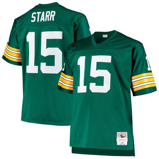Bart Starr Green Bay Packers Mitchell & Ness Green Big & Tall 1968 Retired Player Replica Jersey