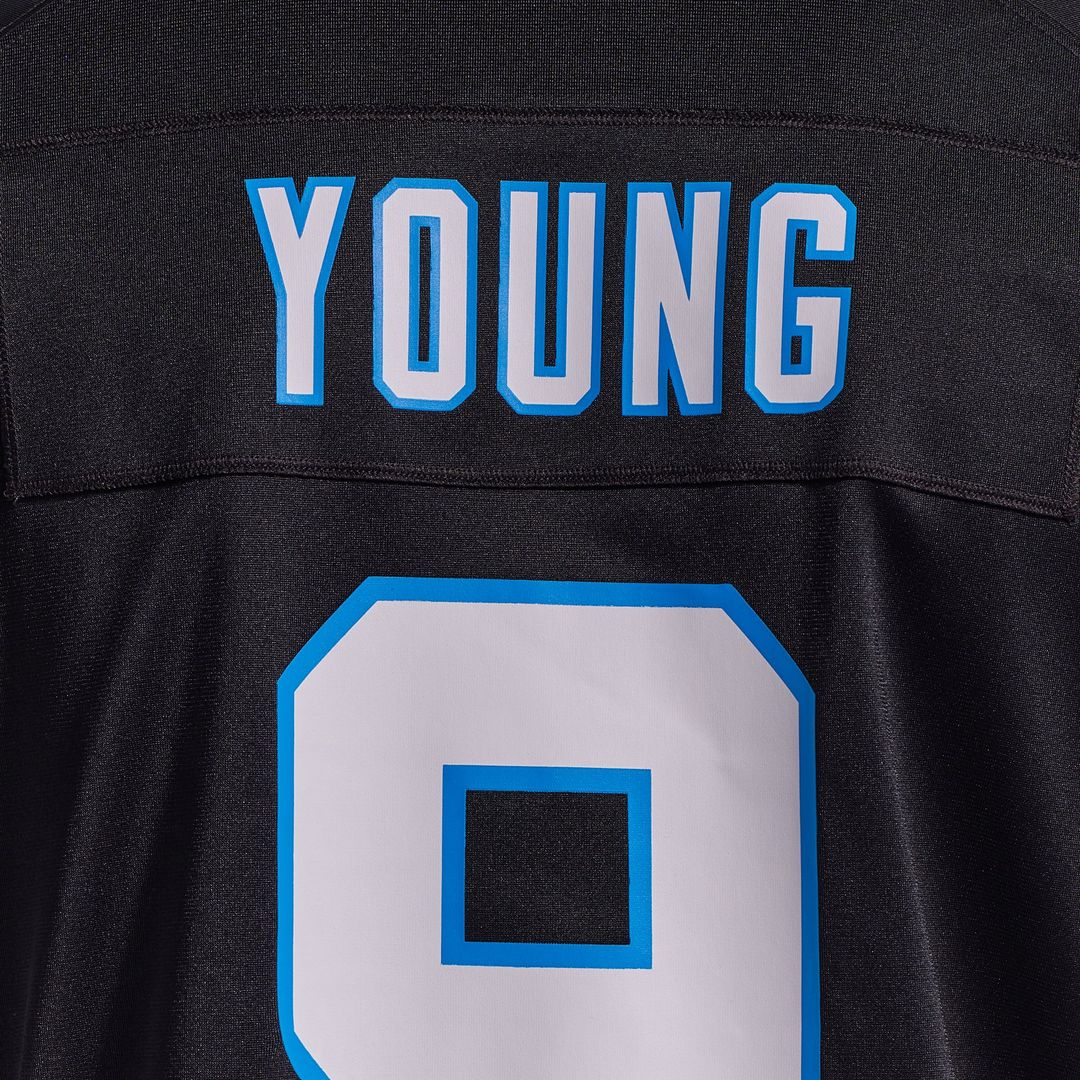 Bryce Young Carolina Panthers Nike Black Team Game Jersey