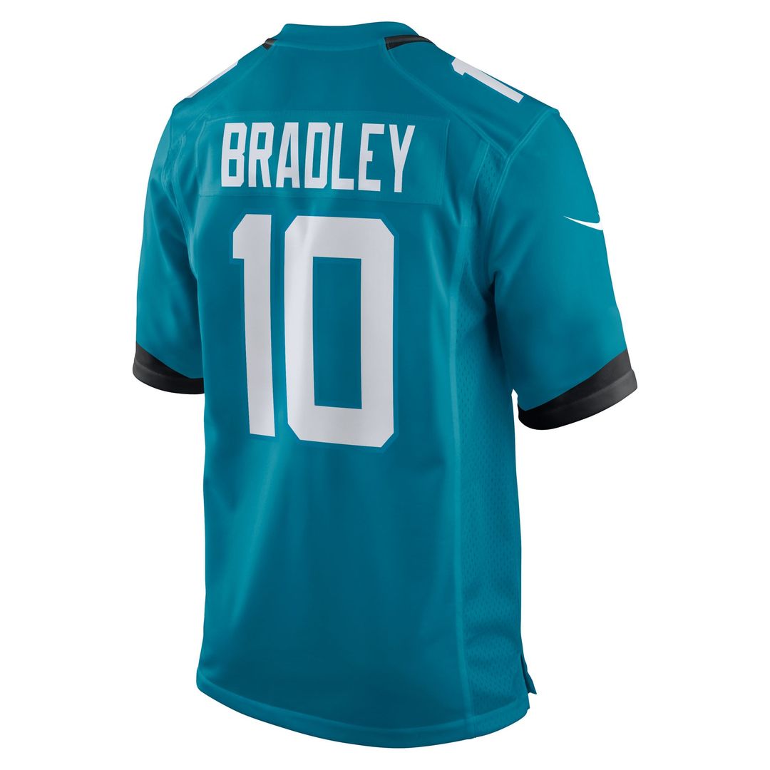 Carter Bradley Jacksonville Jaguars Nike Teal Team Game Jersey