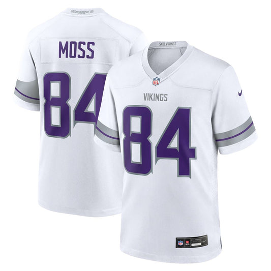 Randy Moss Minnesota Vikings Nike White Alternate Retired Player Game Jersey