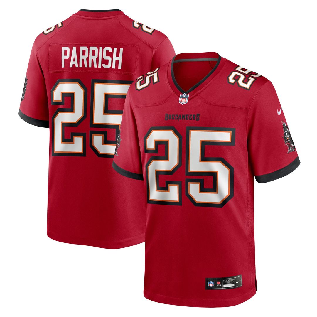 Jacob Parrish Tampa Bay Buccaneers Nike Red Team Game Jersey