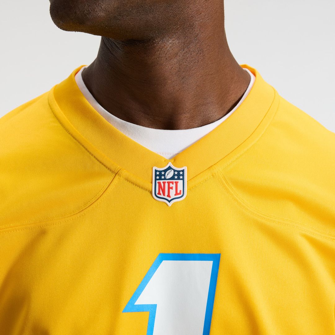 Quentin Johnston Los Angeles Chargers Nike Gold Alternate Charger Power Game Player Jersey