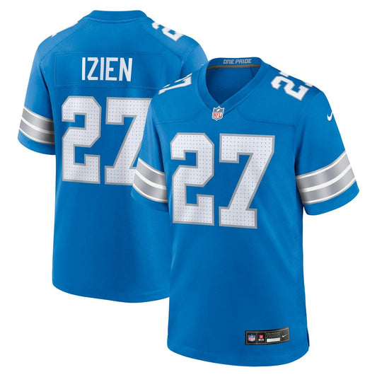 Christian Izien Detroit Lions Nike Blue Team Game Jersey