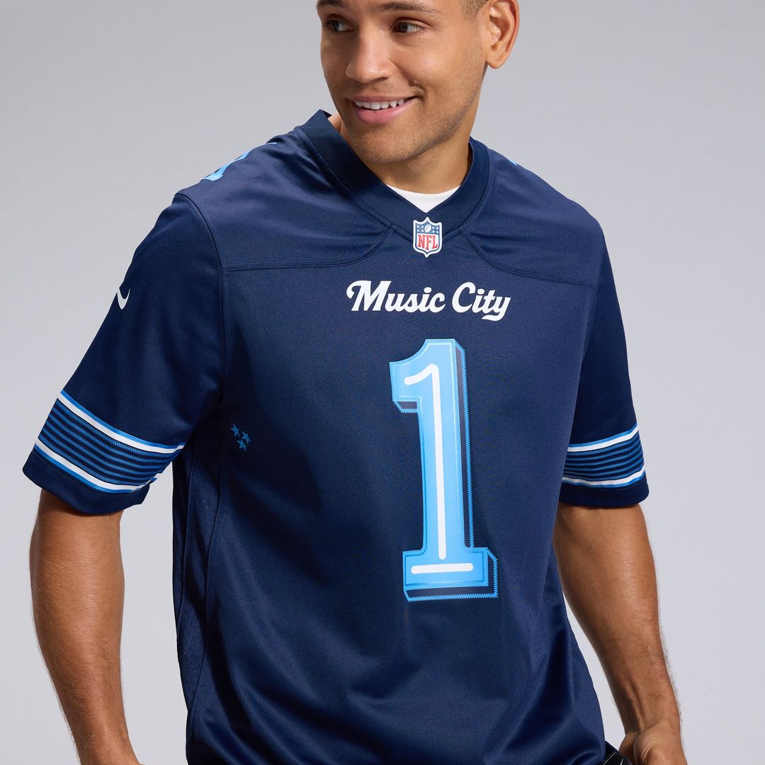 Cameron Ward Tennessee Titans Nike Navy 2026 Rivalries Collection Game Jersey