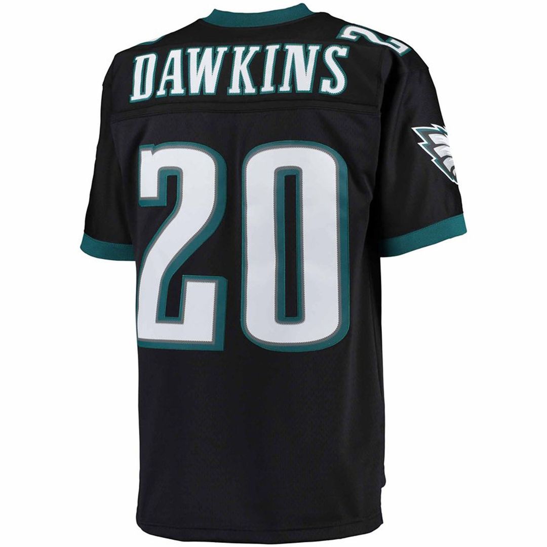 Brian Dawkins Philadelphia Eagles Mitchell & Ness Black Big & Tall 2004 Retired Player Replica Jersey