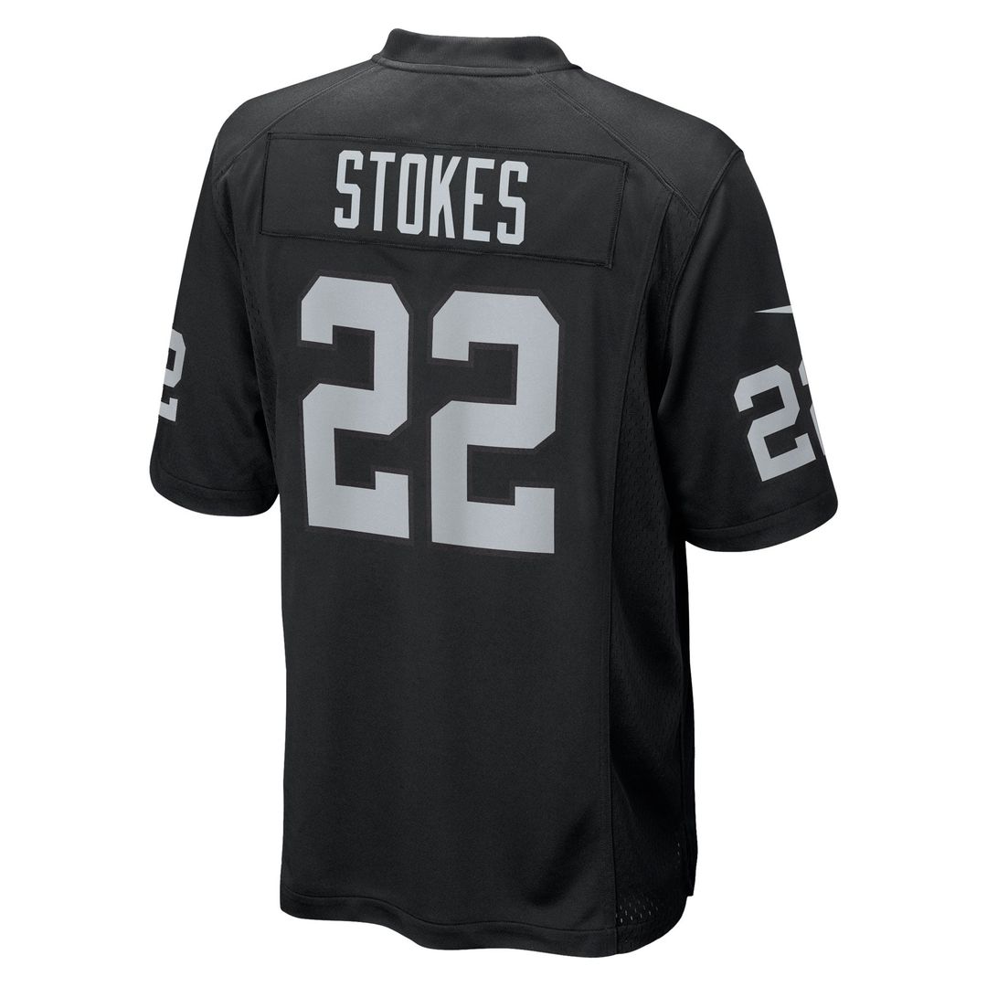 Eric Stokes Las Vegas Raiders Nike Black Team Game Jersey