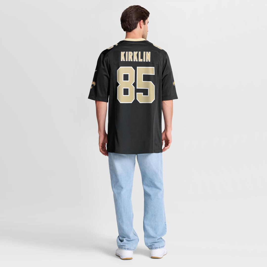 Jontre Kirklin New Orleans Saints Nike Black Team Game Jersey