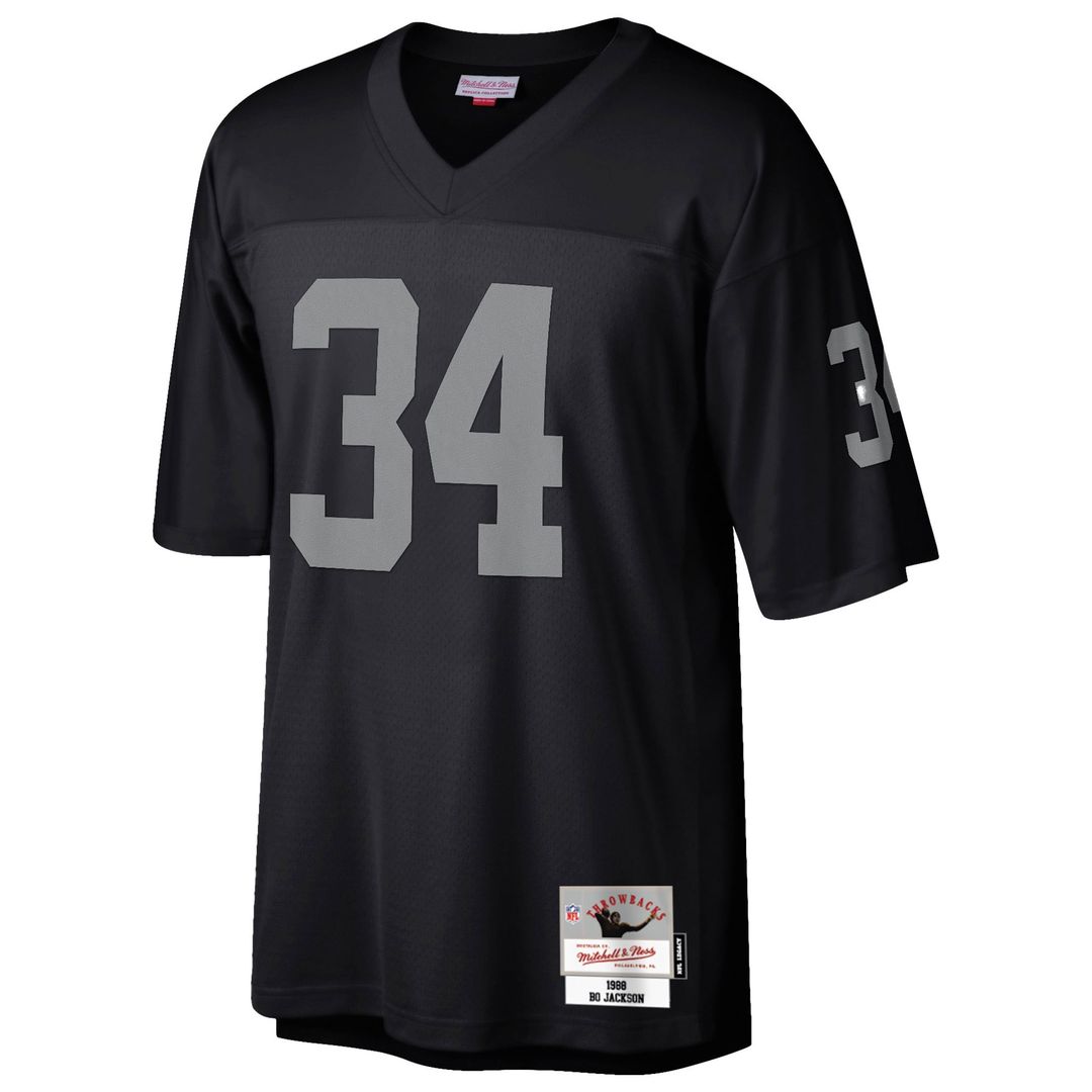 Bo Jackson Las Vegas Raiders Mitchell & Ness Black Legacy Replica Jersey