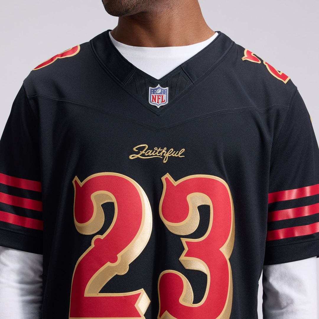Christian McCaffrey San Francisco 49ers Nike Black Rivalries Collection Stitched Limited Jersey