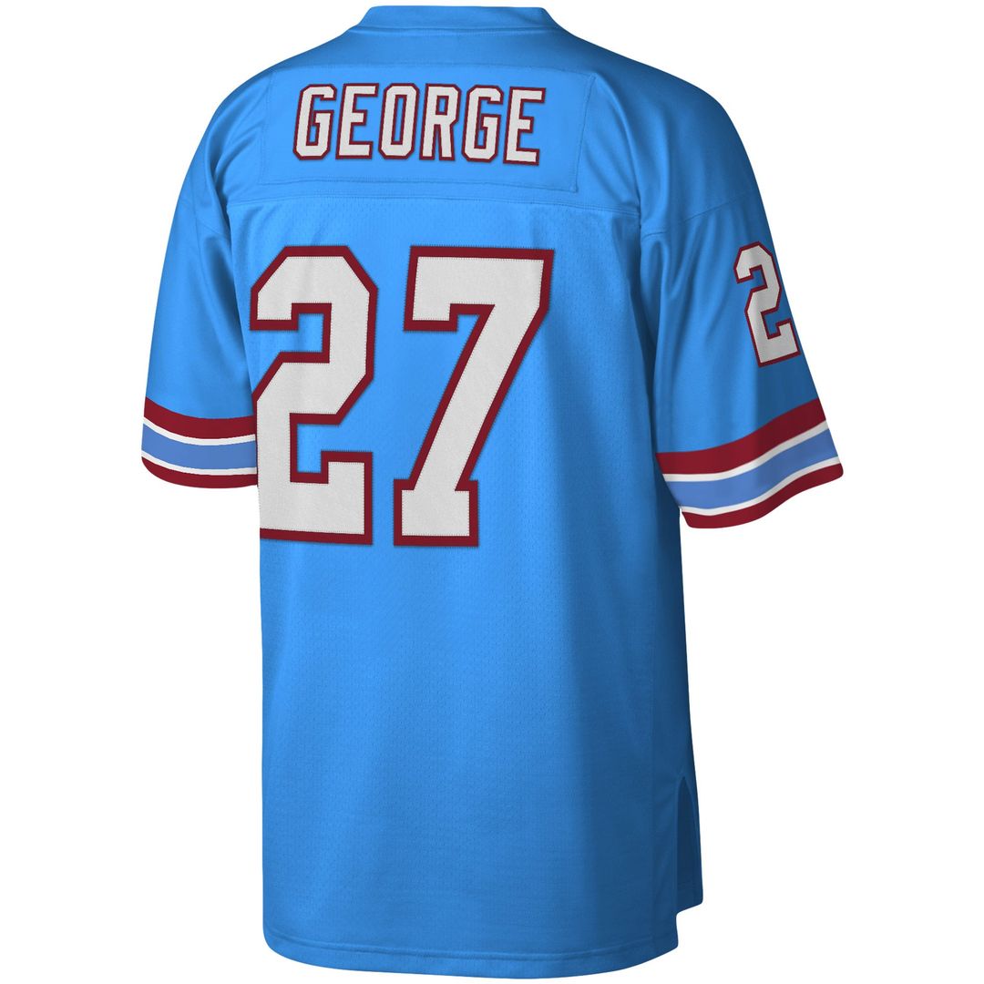 Eddie George Houston Oilers Mitchell & Ness White Legacy Replica Jersey