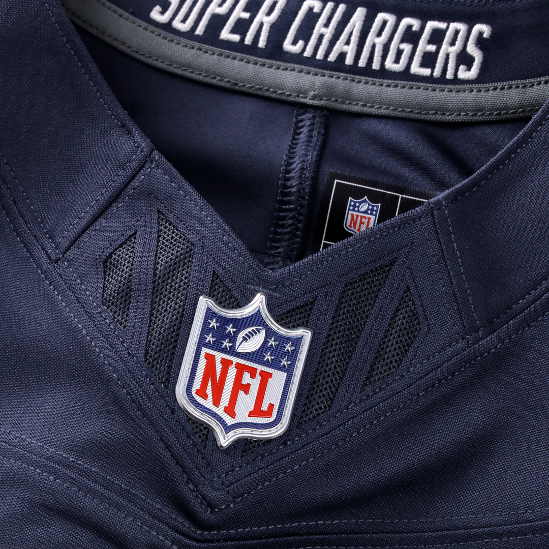 Justin Herbert Los Angeles Chargers Nike Navy Alternate Super Chargers Vapor F.U.S.E. Stitched Limited Jersey