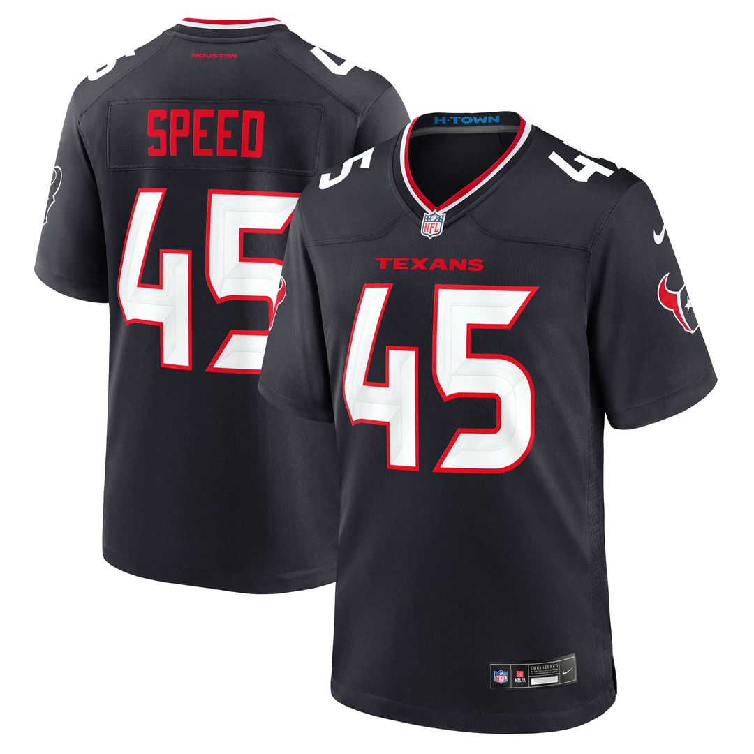 E.J. Speed Houston Texans Nike Navy Team Game Jersey