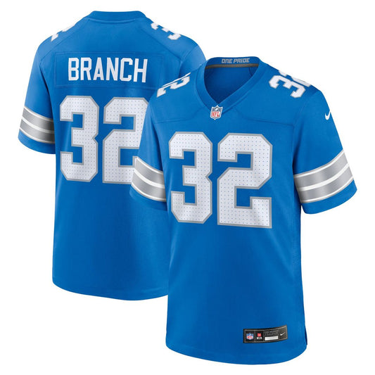 Brian Branch Detroit Lions Nike Blue Game Jersey