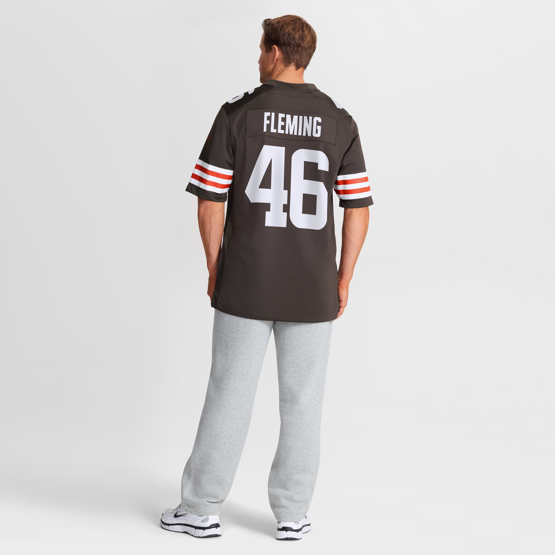 Don Fleming Cleveland Browns Nike Brown Retired Player Jersey