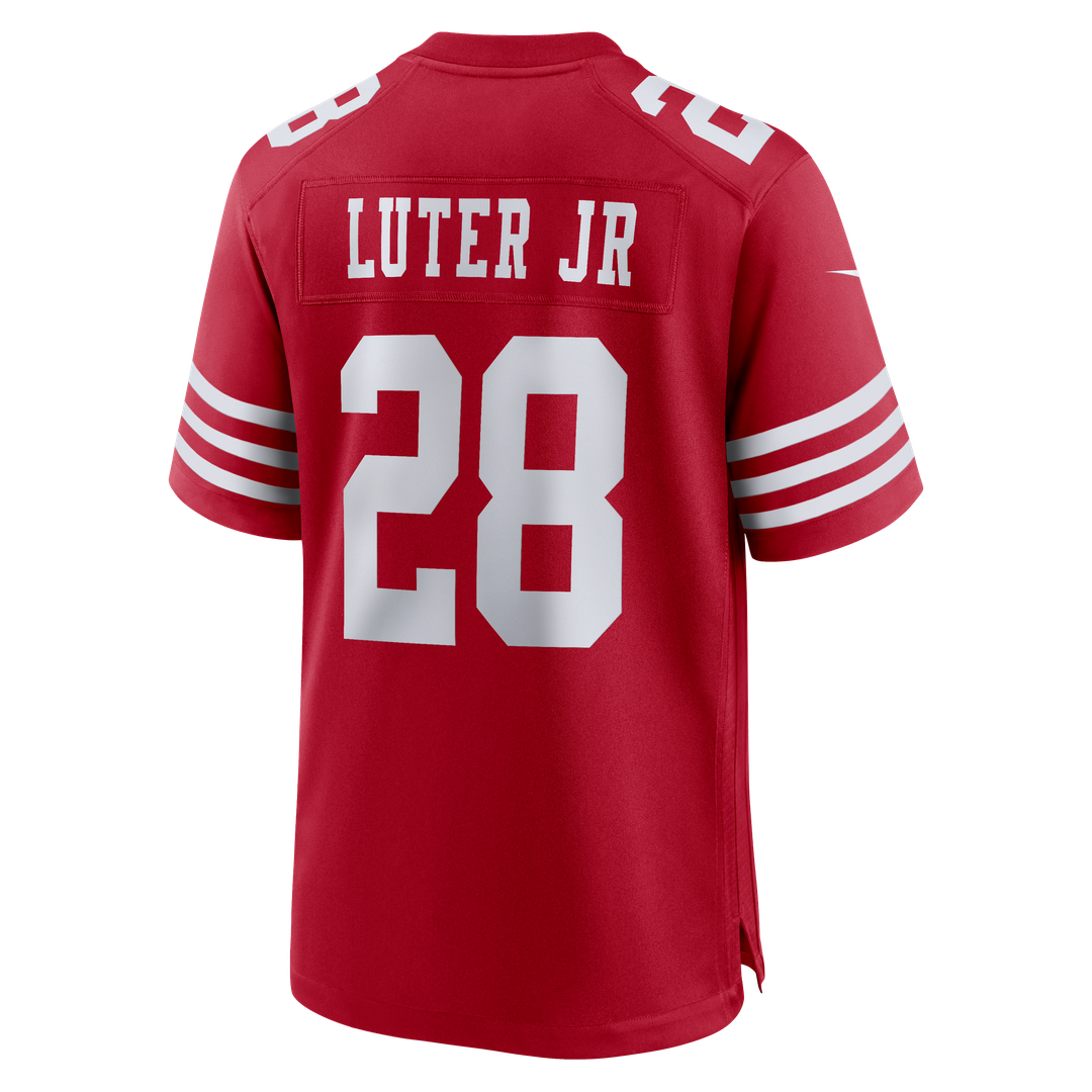 Darrell Luter Jr. San Francisco 49ers Nike Scarlet Game Jersey