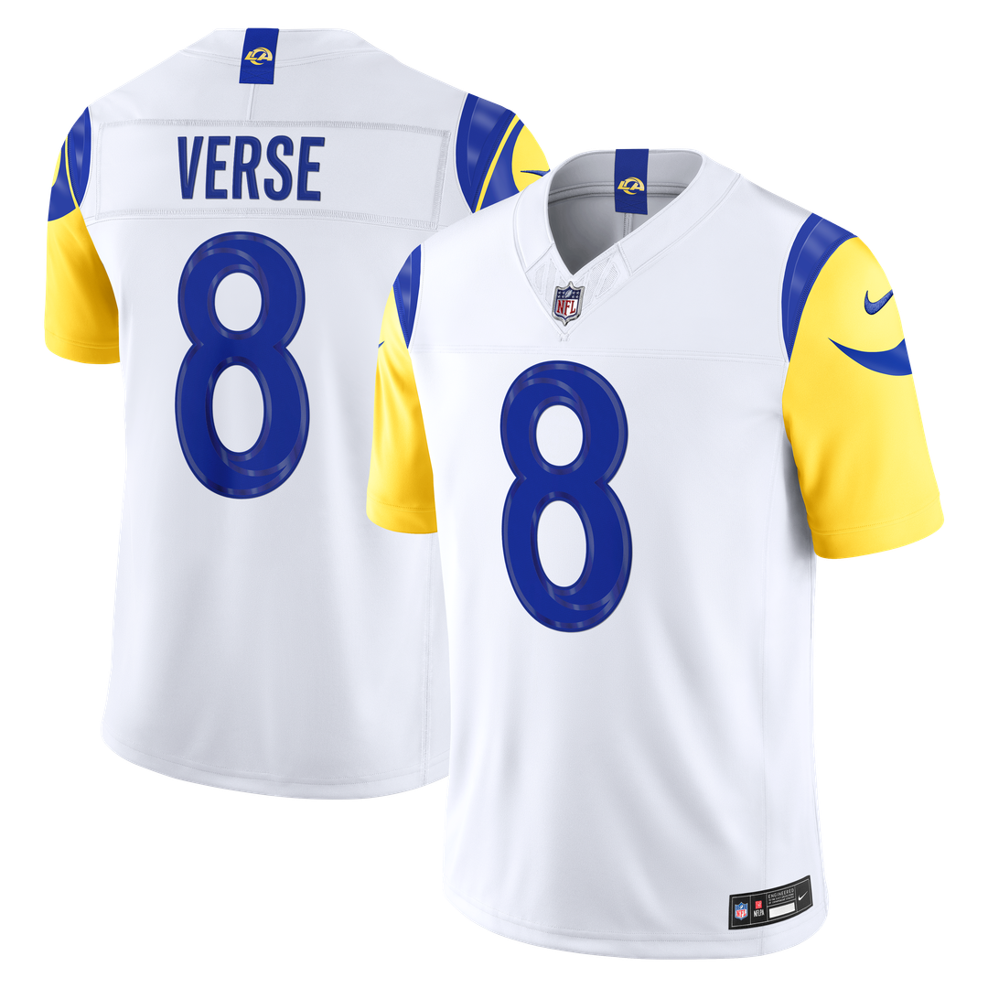 Jared Verse Los Angeles Rams Nike White Vapor F.U.S.E. Stitched Limited Jersey