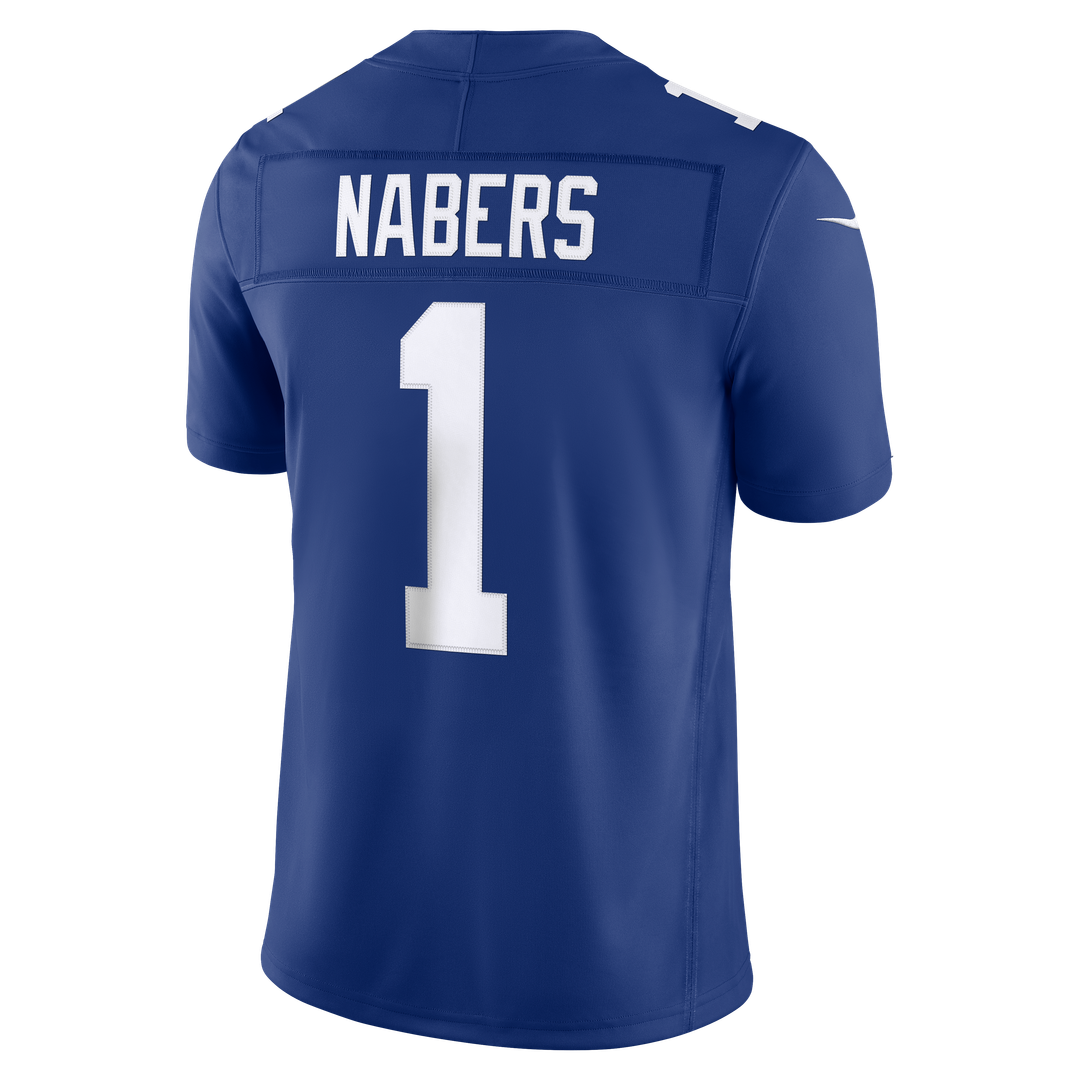 Malik Nabers New York Giants Nike Royal Team Vapor F.U.S.E. Stitched Limited Jersey
