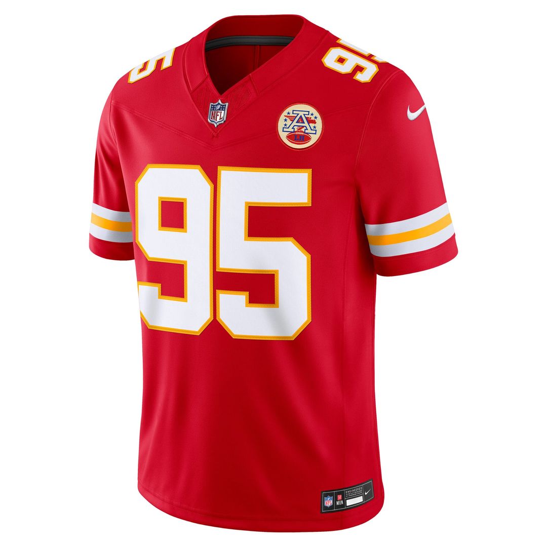 Chris Jones Kansas City Chiefs Nike Red Team Vapor F.U.S.E. Stitched Limited Jersey