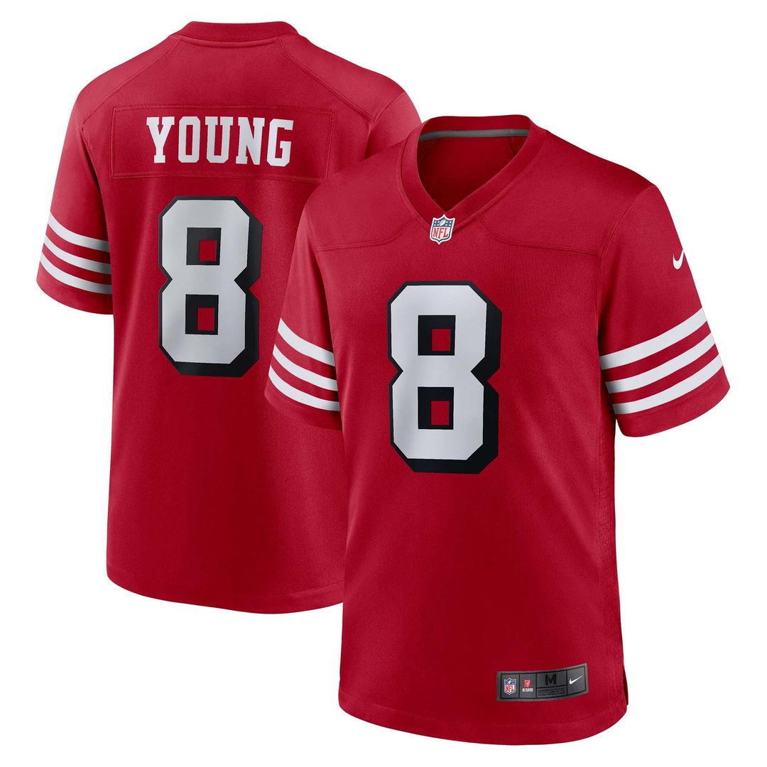 Steve Young San Francisco 49ers Nike Scarlet Retired Player Alternate Game Jersey