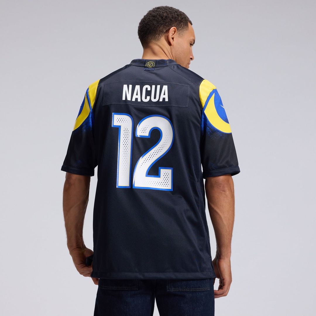 Puka Nacua Los Angeles Rams Nike Dark Blue Rivalries Collection Game Jersey