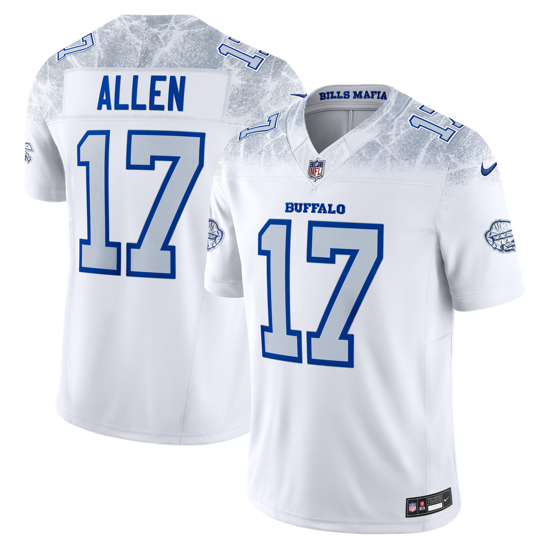 Josh Allen Buffalo Bills Nike White Rivalries Collection Stitched Limited Jersey