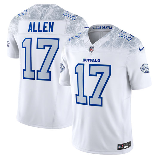 Josh Allen Buffalo Bills Nike White Rivalries Collection Stitched Limited Jersey
