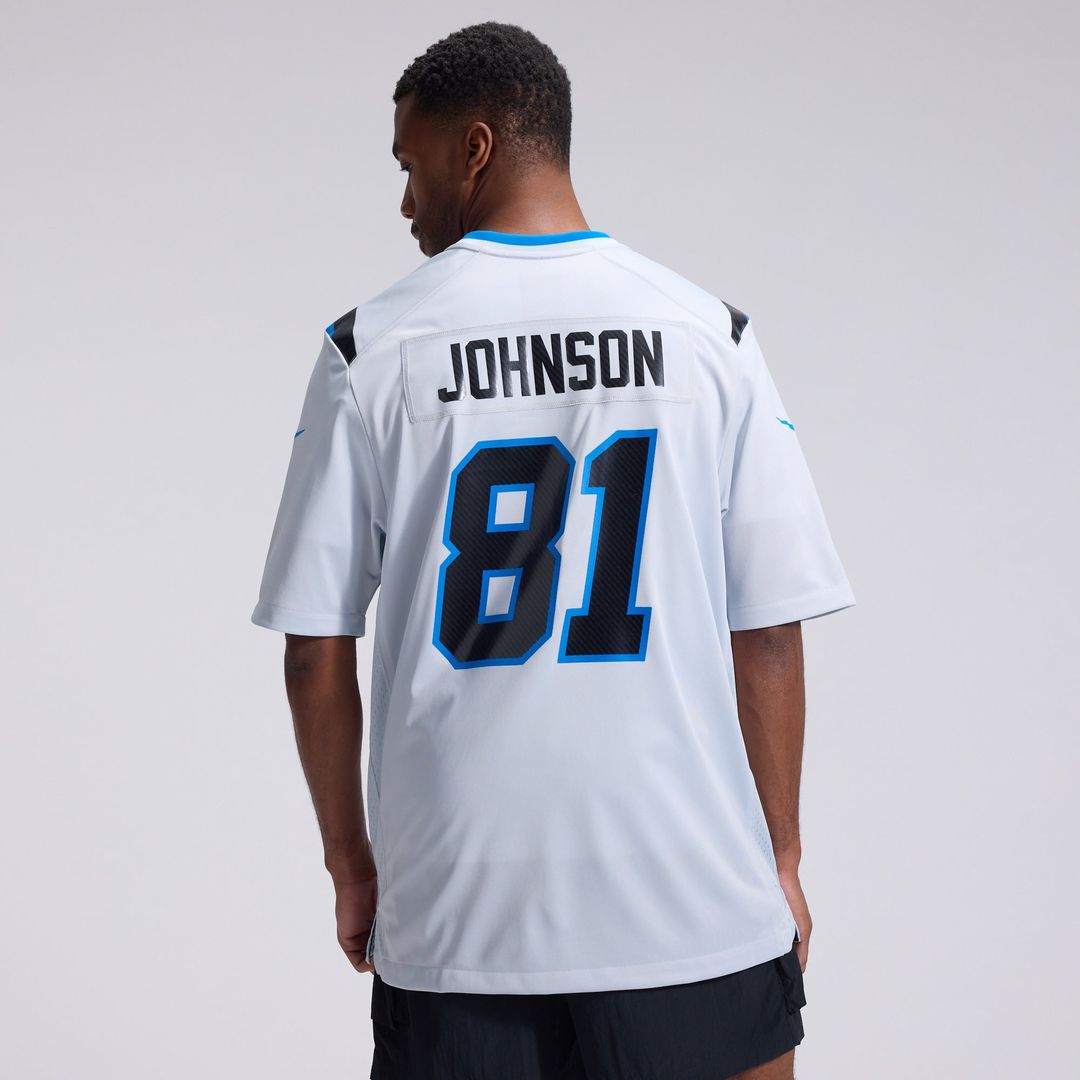 Calvin Johnson Detroit Lions Nike Silver 2026 Rivalries Collection Game Jersey