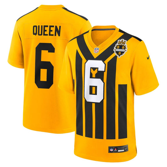 Patrick Queen Pittsburgh Steelers Nike Gold Alternate 1933 Throwback Game Jersey