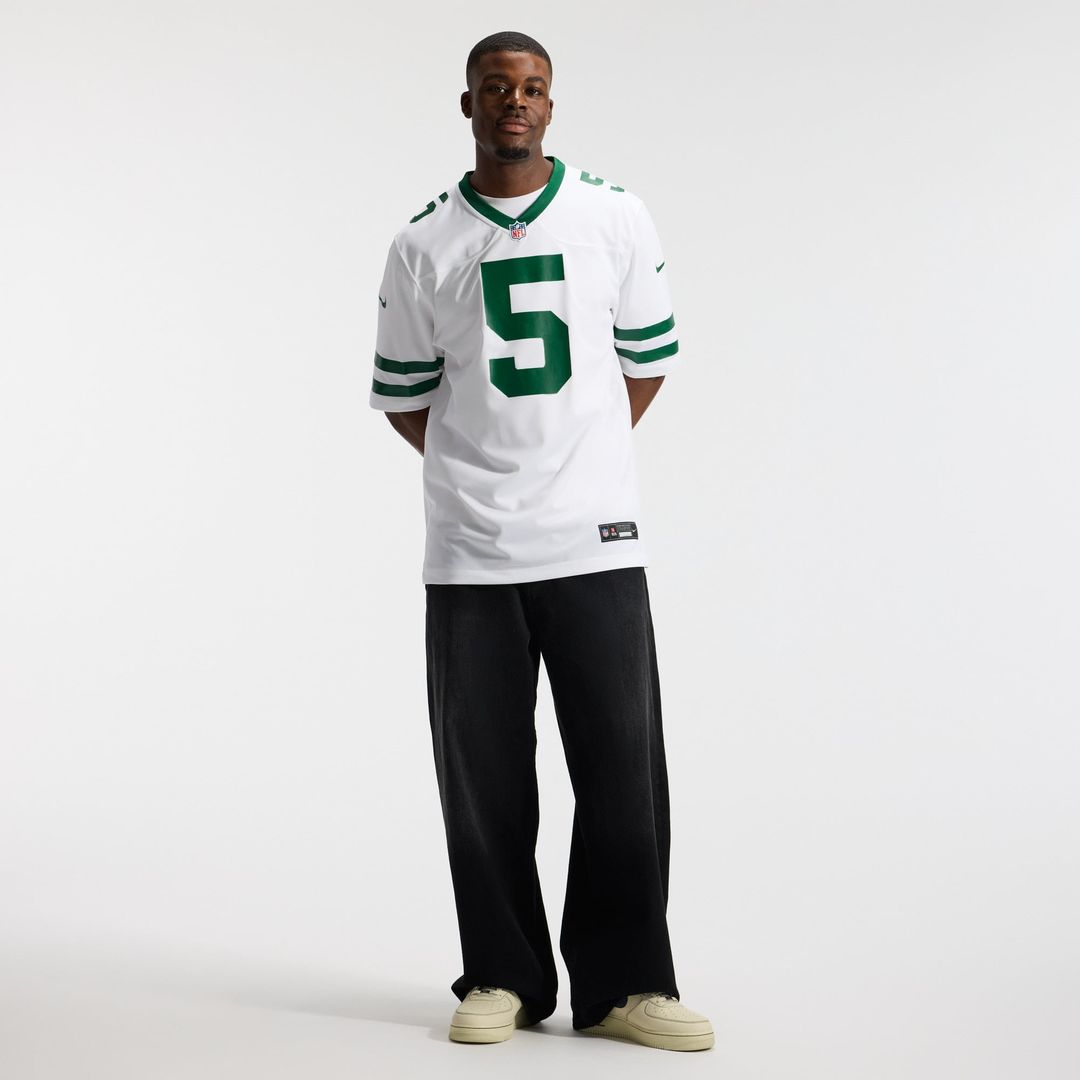 Garrett Wilson New York Jets Nike Legacy Green Game Jersey