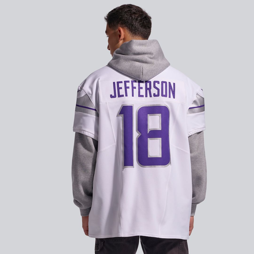 Justin Jefferson Minnesota Vikings Nike White Alternate Vapor F.U.S.E. Elite Player Jersey