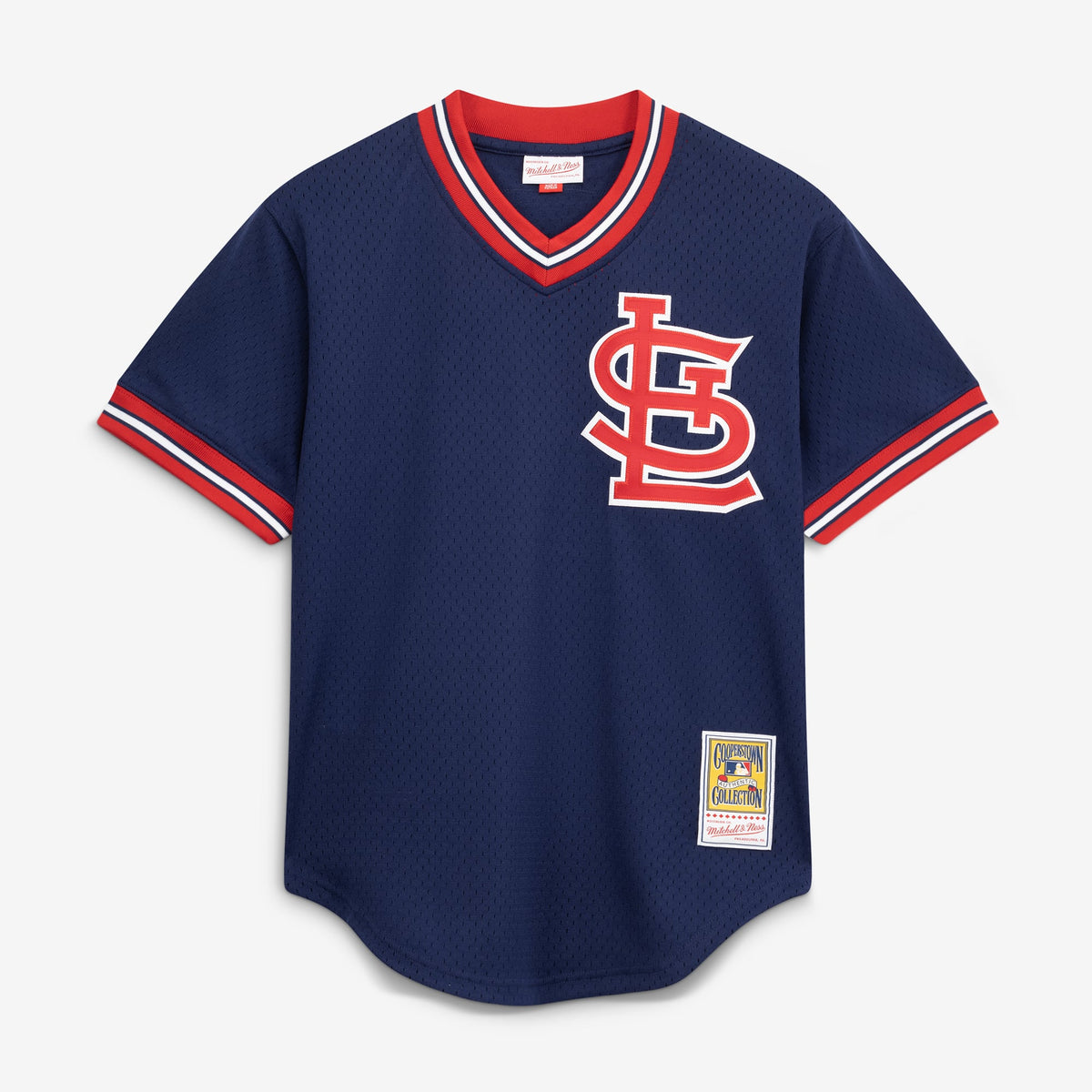 St. Louis Cardinals Ozzie Smith Mitchell & Ness Navy Authentic Batting Practice Jersey