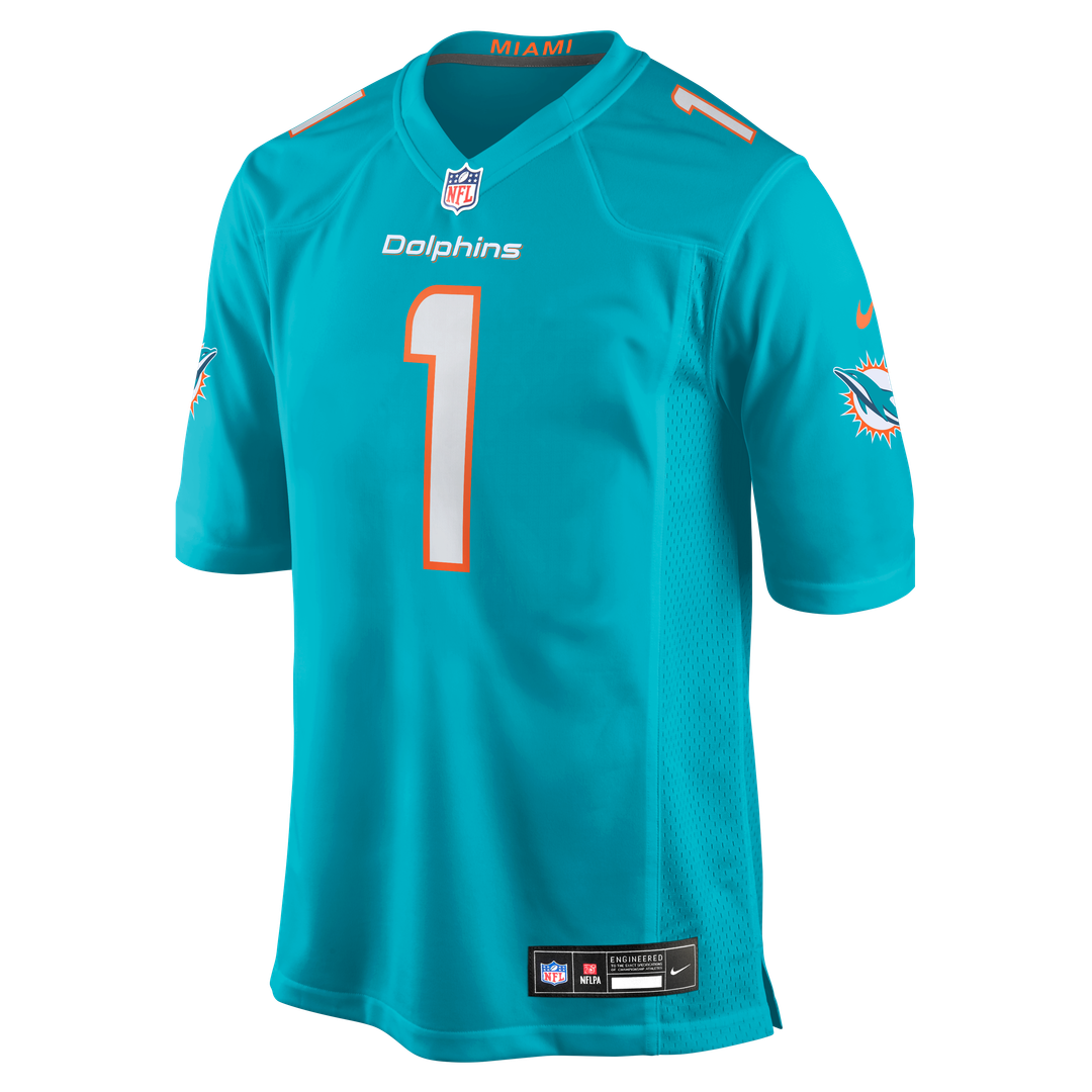 Chris Johnson Miami Dolphins Nike Aqua Team Game Jersey