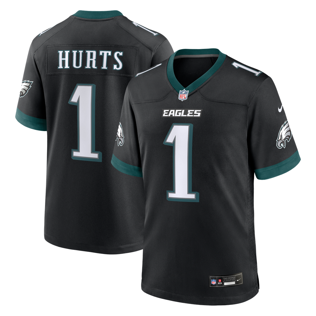 Jalen Hurts Philadelphia Eagles Nike Black Alternate Game Jersey
