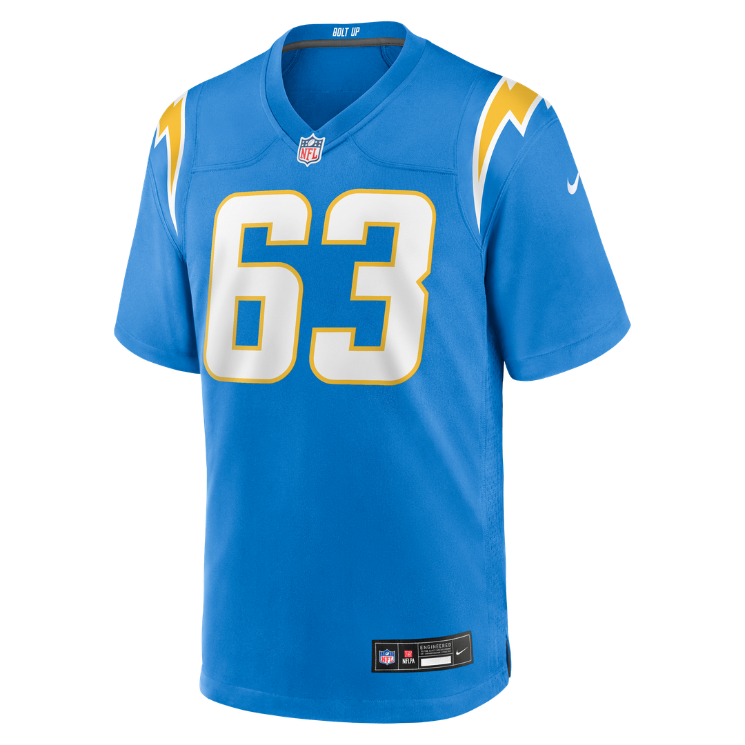 Tyler Biadasz Los Angeles Chargers Nike Powder Blue Team Game Jersey