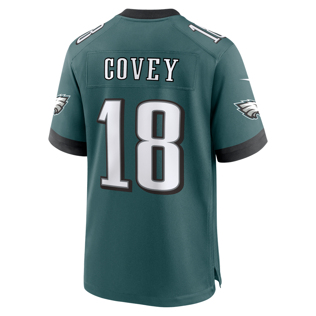 Britain Covey Philadelphia Eagles Nike Midnight Green Team Game Jersey
