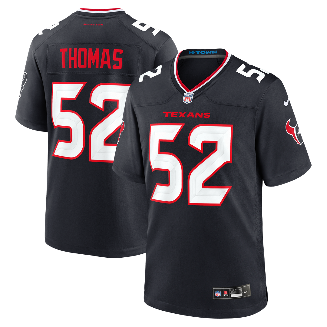 Xavier Thomas Houston Texans Nike Navy Team Game Jersey