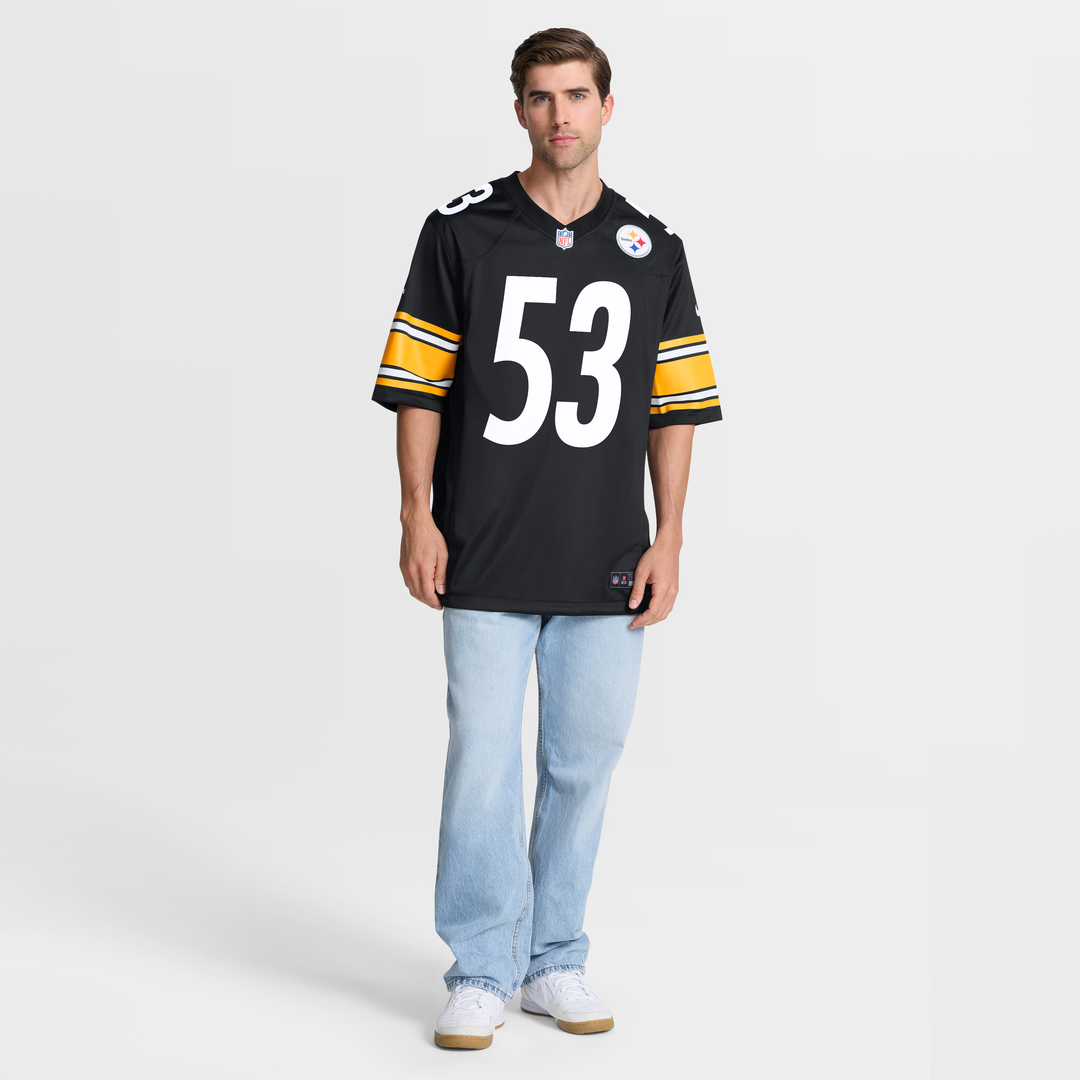 JaWhaun Bentley Pittsburgh Steelers Nike Black Team Game Jersey